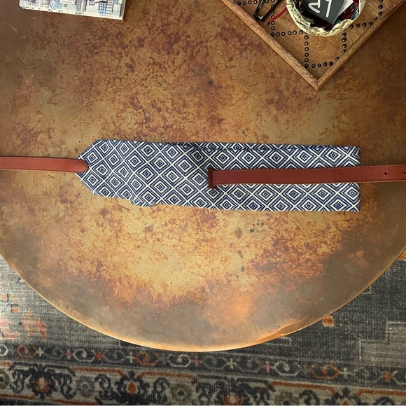 Anthro leather and fabric wrap belt - Picture 3 of 3